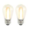 (2 pack) S14 0.9W LED Replacement Bulbs for Outdoor Commercial String Lights, Warm White, 2-Pack
