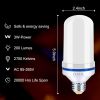 Purple LED Flame Light Bulbs - Flickering, Gravity Sensing, E26 Base, Holiday & Valentine Decoration (2Pack)