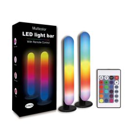 Desk Ambient Light With Remote Control, Room Decor Essential, RGB Color-Changing LED Light, Perfect For Living Rooms, Bedrooms, And Bars, Place B (Option: 2pcs)