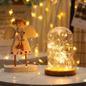 1pc 2032 Button Battery Copper Wire Lamp Romantic Interior Decoration Light Valentine's Day Bouquet Decoration Light Shopping Mall Atmosphere Lig (Color: Warm White, size: 3m/9.84ft)