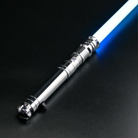 TXQSABER Smooth Swing Lightsaber Metal Hilt Heavy Dueling 12 Colors Changing Blaster Cosplay Bluetooth Laser Sword Kids Toys (Color: TSK-E11-A-Silver, version: Premium RGB)