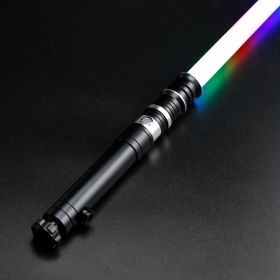 TXQSABER Smooth Swing Lightsaber Metal Hilt Heavy Dueling 12 Colors Changing Blaster Cosplay Bluetooth Laser Sword Kids Toys (Color: TSK-E11-A-Black, version: Premium RGB)
