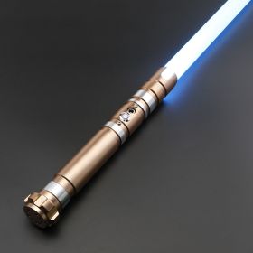 TXQSABER Force Heavy Dueling RGB / Neo Pixel Motion Control Lightsaber Infinite Colour Change Premium aluminium handle Jedi Sword Kids Toys (Color: TSK-E05-Gold, version: Premium RGB)