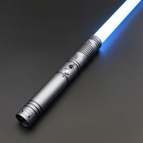 TXQSABER Force Heavy Dueling RGB / Neo Pixel Motion Control Lightsaber Infinite Colour Change Premium aluminium handle Jedi Sword Kids Toys (Color: TSK-E06-Gray, version: Premium RGB)