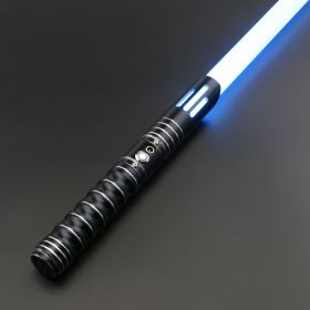 TXQSABER Lightsaber RGB/SN-Pixel Stars kids Laser Combat Heavy Dueling Jedi Saber Sword Blaster Luminous Toy Laser Cosplay (Color: TSK-E09-Black, version: Premium Baselit)