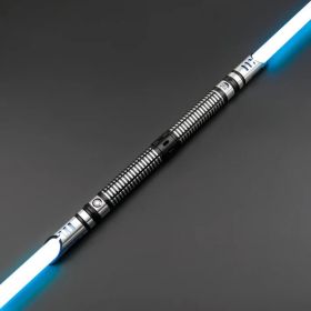 TXQSABER Heavy Dueling RGB / Neo Pixel Smooth Lightsaber Colors Changing Metal Hilt Lock up Blaster Laser Jedi Sword Kids Toys (Color: TSK-E31-Black(2pc), version: Premium RGB)