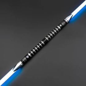TXQSABER Heavy Dueling RGB / Neo Pixel Smooth Lightsaber Colors Changing Metal Hilt Lock up Blaster Laser Jedi Sword Kids Toys (Color: TSK-E37-Silver(2pc), version: Premium RGB)