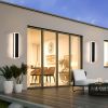 Exterior Wall Lights for House 2 Pack 60 Inch Long Strip Modern Outdoor Light Wall Fixture Sconce, Dimmable Outside Linear Exterior Lights